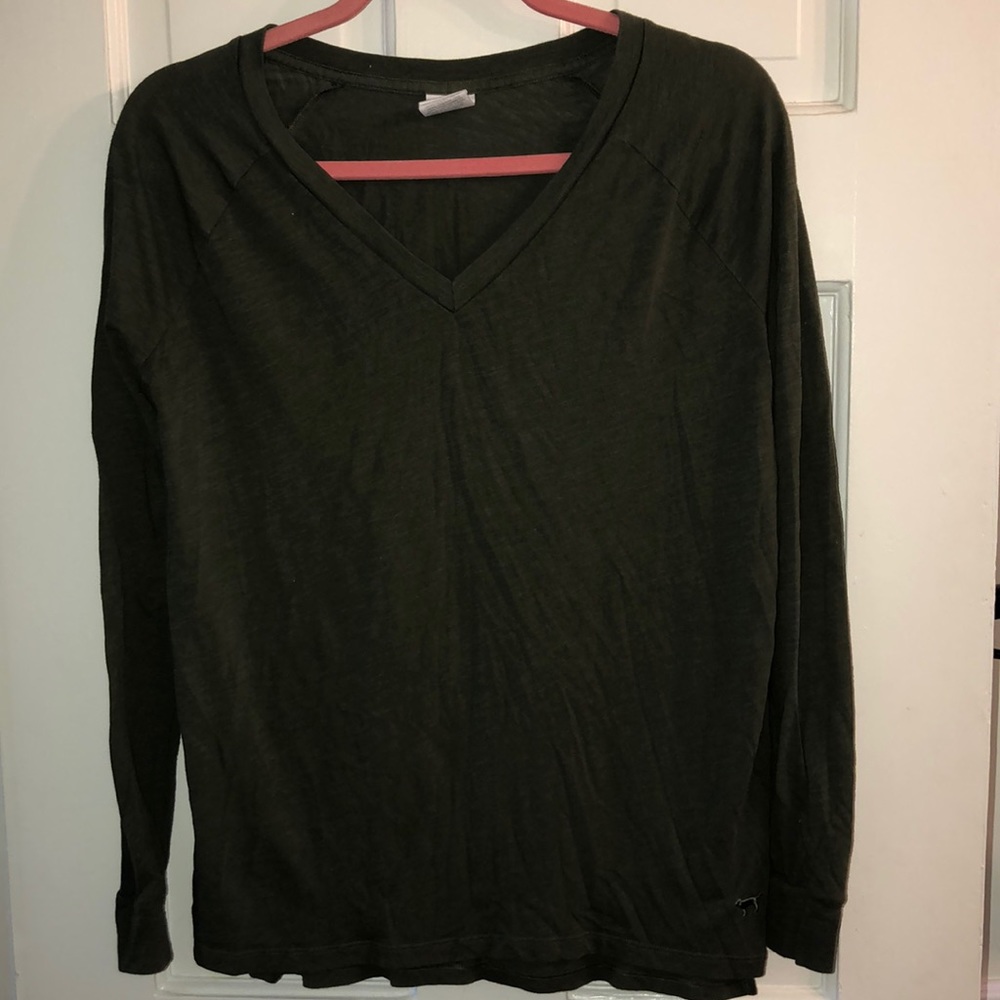 Victoria secret long sleeve green shirt
